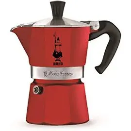Bialetti 4942 Moka Express на 3 чашки красная Гейзерная кофеварка, фото 