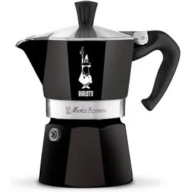 Bialetti 4952 Moka Express на 3 чашки черная Гейзерная кофеварка, фото 