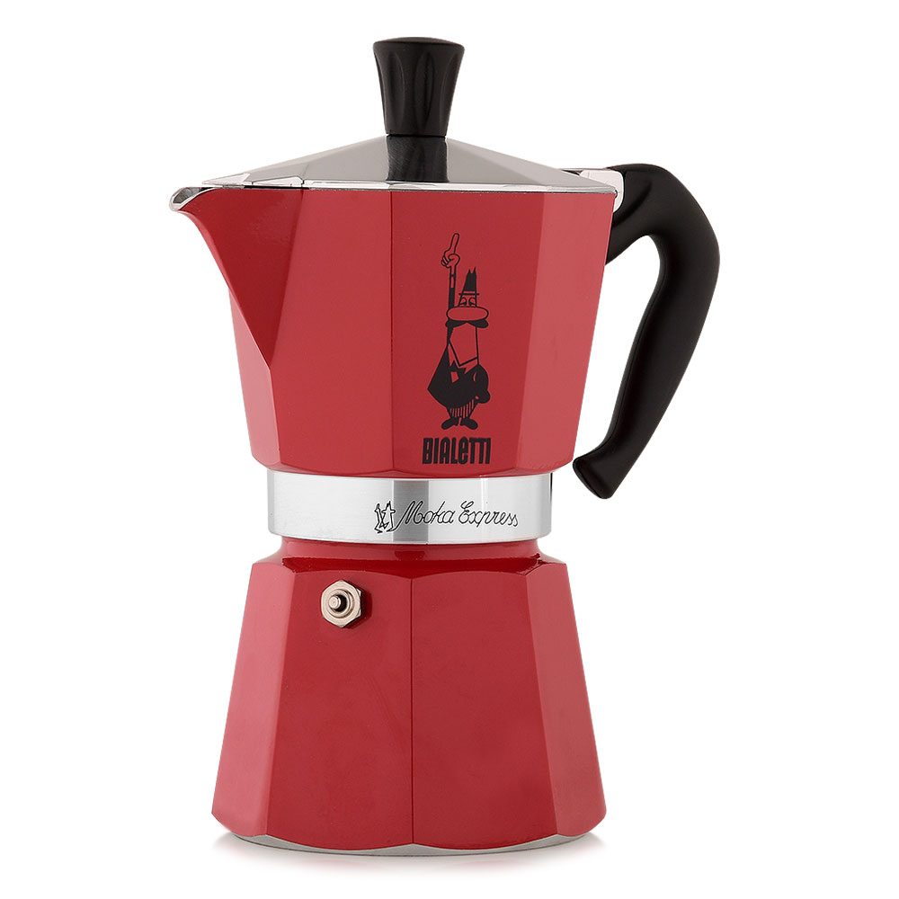 Bialetti 4943 Moka Express на 6 чашек красная Гейзерная кофеварка |  Микрообжарщики кофе Tostado