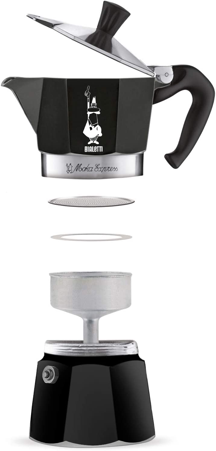 Bialetti 4953 Moka Express на 6 чашек черная Гейзерная кофеварка |  Микрообжарщики кофе Tostado