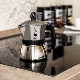 Bialetti 4822 Moka Induction на 3 чашки антрацит Гейзерная кофеварка, фото , изображение 3