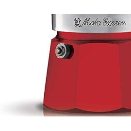 Bialetti 4942 Moka Express на 3 чашки красная Гейзерная кофеварка, фото , изображение 2