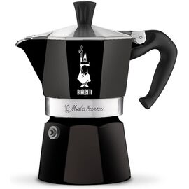 Bialetti 4952 Moka Express на 3 чашки черная Гейзерная кофеварка, фото 