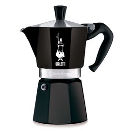 Bialetti 4953 Moka Express на 6 чашек черная Гейзерная кофеварка, фото 