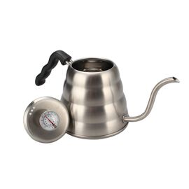 AnyBar Drip Kettle Чайник для альтернативного заваривания с термометром 1200 мл сталь, фото 