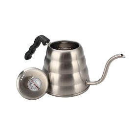 AnyBar Drip Kettle Чайник для альтернативного заваривания с термометром 1200 мл сталь, фото 