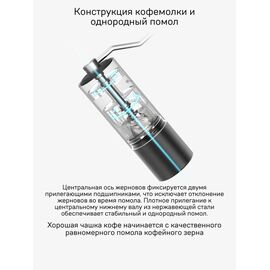 Timemore Chestnut C3 Кофемолка ручная белая, фото , изображение 5
