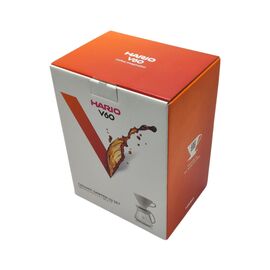 Hario XVDD-3012W Набор V60 белая керамическая воронка 02 и кофейник, фото , изображение 5