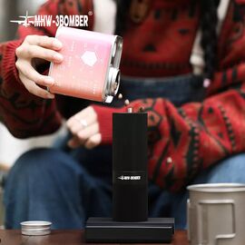 MHW-3BOMBER Race M1 Кофемолка ручная черная с ручкой из ореха, фото , изображение 2