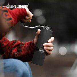 MHW-3BOMBER Race M1 Кофемолка ручная антрацит с ручкой из ореха, фото , изображение 2