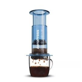 Aerobie AeroPress Clear Кофеварка ручная синяя, фото 