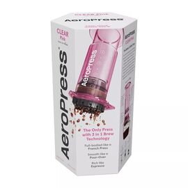 Aerobie AeroPress Clear Кофеварка ручная розовая, фото , изображение 4
