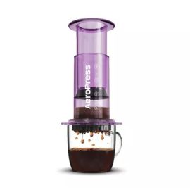 Aerobie AeroPress Clear Кофеварка ручная фиолетовая, фото 