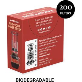 Aeropress Micro Filters Бумажные фильтры для Аэропресса натуральные 200 шт, фото , изображение 4