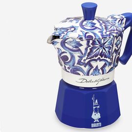 Bialetti 5345 Moka Express Dolce&Gabbana Blu на 3 чашки Гейзерная кофеварка, фото , изображение 4