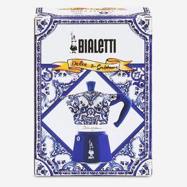 Bialetti 5346 Moka Express Dolce&Gabbana Blu Mediterraneo на 6 чашек Гейзерная кофеварка, фото , изображение 5