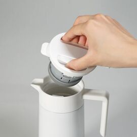 Hario CHP-600-W Сервер-термос стальной с керамическим покрытием 600 мл белый, фото , изображение 6