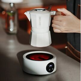 MHW-3BOMBER RC7080W-OS Мини-плитка для гейзерной кофеварки белая, фото , изображение 5