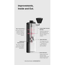 Timemore Chestnut C5 ESP Кофемолка ручная черная, фото , изображение 3