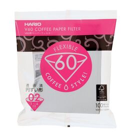 Hario VCF-02-100W V60 02 Бумажные фильтры белые 100 шт., фото 