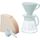 Hario XVDD-3012W Набор V60 белая керамическая воронка 02 и кофейник, фото  Hario XVDD-3012W Набор V60 белая керамическая воронка 02 и кофейник, фото
