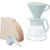 Hario XVDD-3012W Набор V60 белая керамическая воронка 02 и кофейник, фото  Hario XVDD-3012W Набор V60 белая керамическая воронка 02 и кофейник, фото