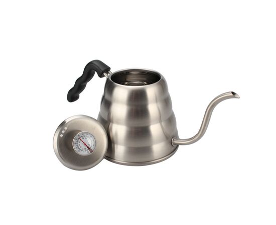 AnyBar Drip Kettle Чайник для альтернативного заваривания с термометром 1200 мл сталь, фото 