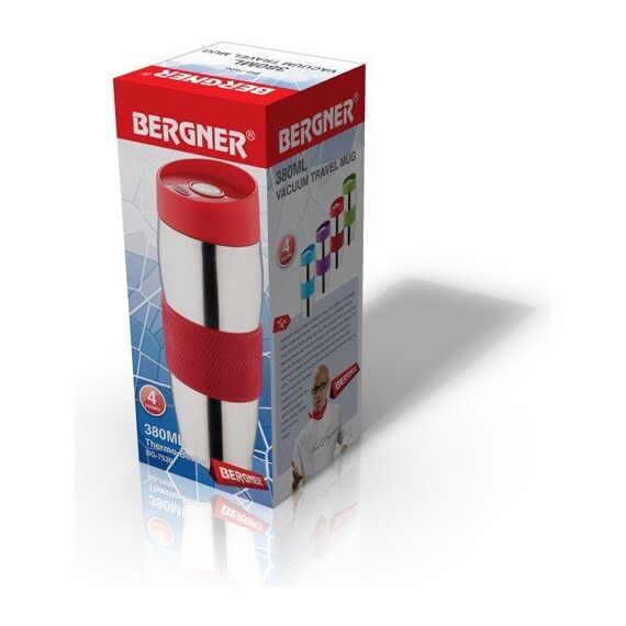 Дорожная термокружка Bergner BG-7520 (380 мл), фото , изображение 2