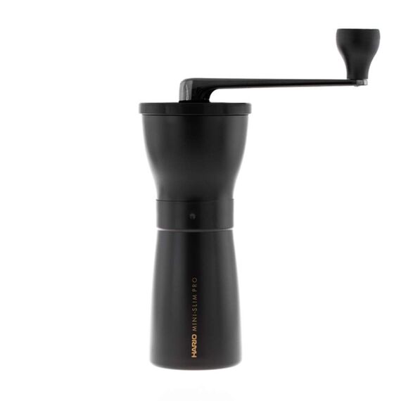 Ручная кофемолка Hario Mini Slim Pro черная, фото 