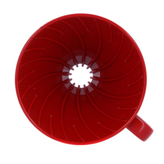 Hario VD-01R Пластиковый пуровер V60 01 красный, фото , изображение 3