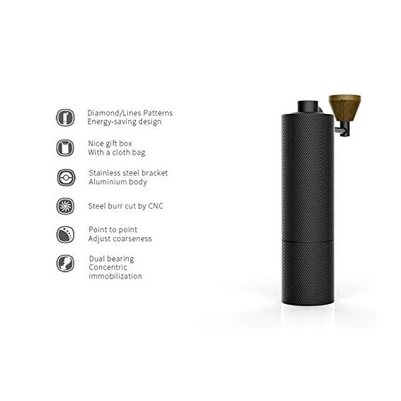 Timemore Slim Black Кофемолка ручная, фото , изображение 6