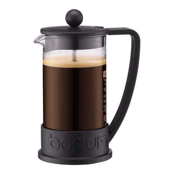Bodum 10948-01-10 Brazil Френч-пресс 0.35 л черный с колбой из поликарбоната, фото 