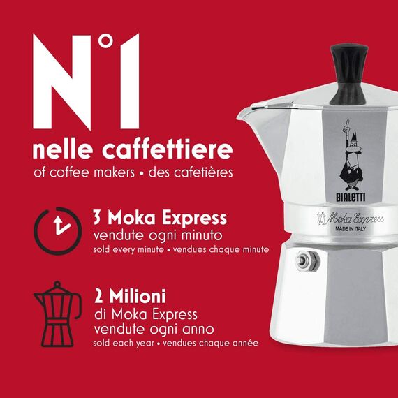 Bialetti 1164 Moka Express на 4 чашки Гейзерная кофеварка, фото , изображение 3 Bialetti 1164 Moka Express на 4 чашки Гейзерная кофеварка, фото , изображение 3