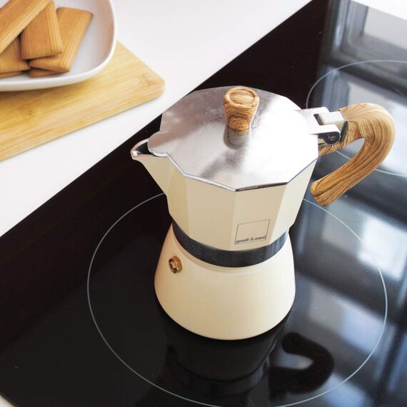 Gnali&Zani Venezia Гейзерная кофеварка на 3 чашки кремовая, фото , изображение 5 Gnali&Zani Venezia Гейзерная кофеварка на 3 чашки кремовая, фото , изображение 5