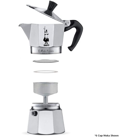 Bialetti 1163 Moka Express на 6 чашек Гейзерная кофеварка, фото , изображение 4 Bialetti 1163 Moka Express на 6 чашек Гейзерная кофеварка, фото , изображение 4