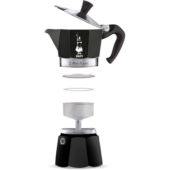 Bialetti 4953 Moka Express на 6 чашек черная Гейзерная кофеварка, фото , изображение 3