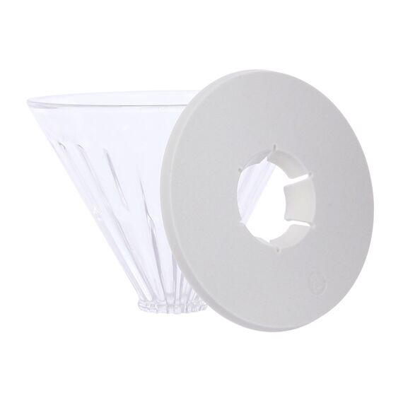 Timemore Crystal Eye 02 воронка из боросиликатного стекла белая, фото , изображение 3