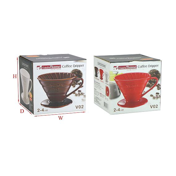 Tiamo HG5538BR Керамический пуровер V02 коричневый, фото , изображение 4