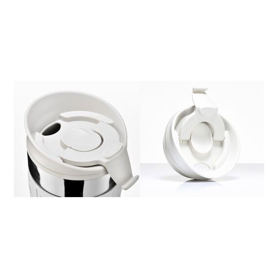 Bodum Travel Mug 11068-913 Дорожная термокружка 350 мл белая, фото , изображение 2 Bodum Travel Mug 11068-913 Дорожная термокружка 350 мл белая, фото , изображение 2