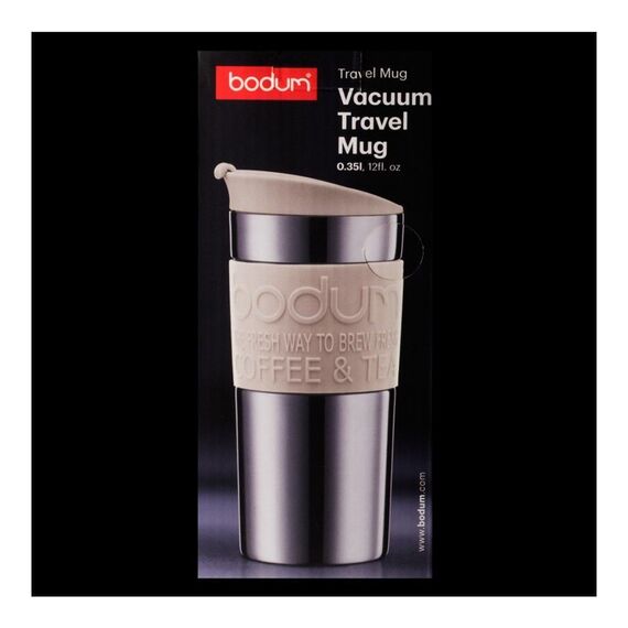 Bodum Travel Mug 11068-913 Дорожная термокружка 350 мл белая, фото , изображение 4 Bodum Travel Mug 11068-913 Дорожная термокружка 350 мл белая, фото , изображение 4