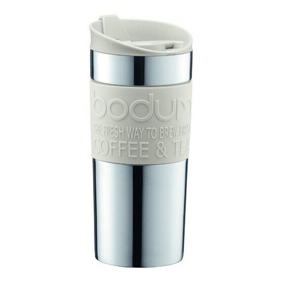 Bodum Travel Mug 11068-913 Дорожная термокружка 350 мл белая, фото  Bodum Travel Mug 11068-913 Дорожная термокружка 350 мл белая, фото