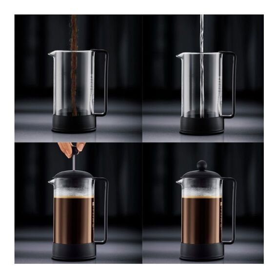 Bodum 1543-01 Brazil Френч-пресс 0.35 л черный, фото , изображение 3