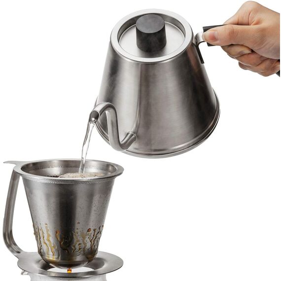 Hario KPK-600HSV Чайник 600 мл стальной, фото , изображение 3