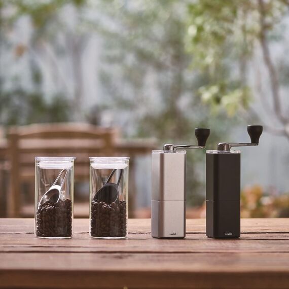 Hario Prism MSA-2-B Ручная кофемолка чёрная, фото , изображение 4