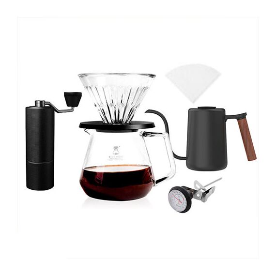 Timemore C2 Pour Over Set Fish Youth Kettle набор для заваривания кофе черный, фото 