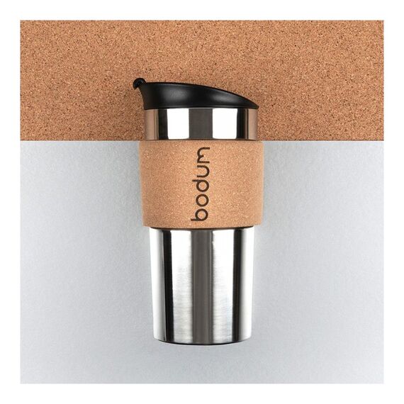 Bodum Travel Clip 11068-109s Дорожная термокружка 350 мл пробковый, фото , изображение 2