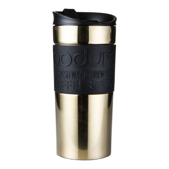 Bodum Travel Clip 11068-17s Дорожная термокружка 350 мл золото, фото 
