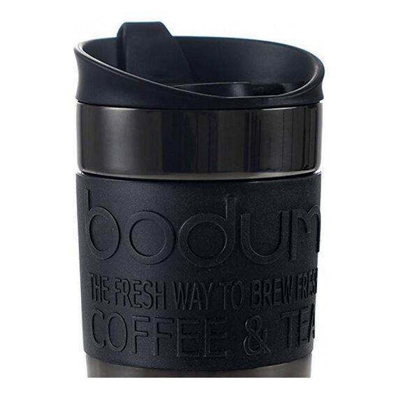 Bodum Travel Clip 11068-380s Дорожная термокружка 350 мл оружейная сталь, фото , изображение 2