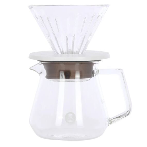 Timemore Glass Crystal Eye Brewer Set 02 600 мл набор для заваривания кофе белый [CLONE], фото 