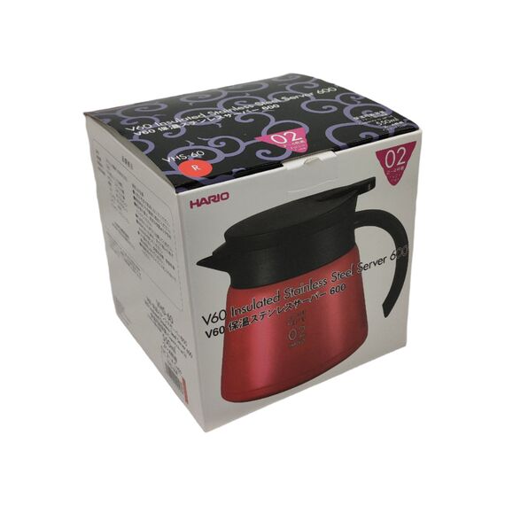 Hario VHS-60R V60 Стальной кофейник-термос 600 мл красный, фото , изображение 9